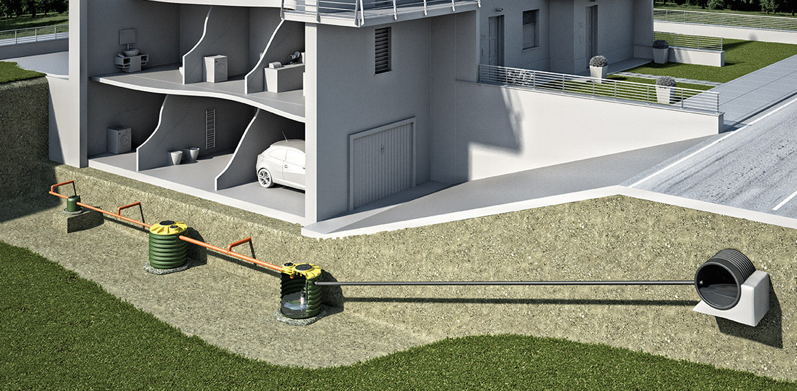 Stazione di sollevamento Tekno Sol singola pompa Rototec