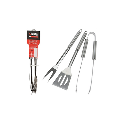 SET 3 PEZZI INOX PER GRILL
