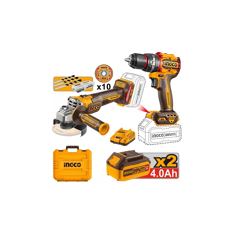 SET TRAPANO + SMERIGLIATRICE INGCO
