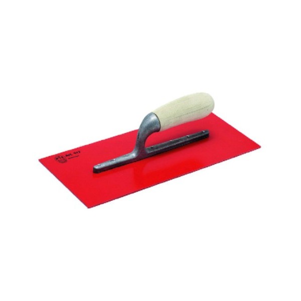 Sicodur blade finishing trowel riveted aluminium support blade thickness 2.5mm thyme type wooden handle — 817 TIMO Pavan