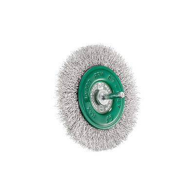 SPAZZOLA CIRCOLARE INOX CON GAMBO