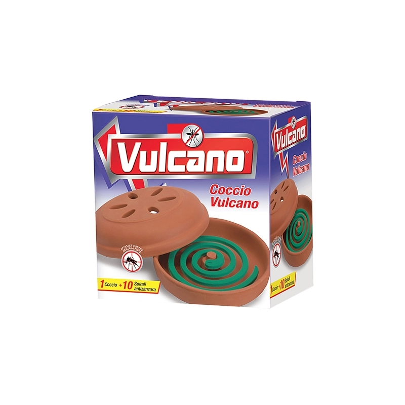 Spirali vulcano con contenitore