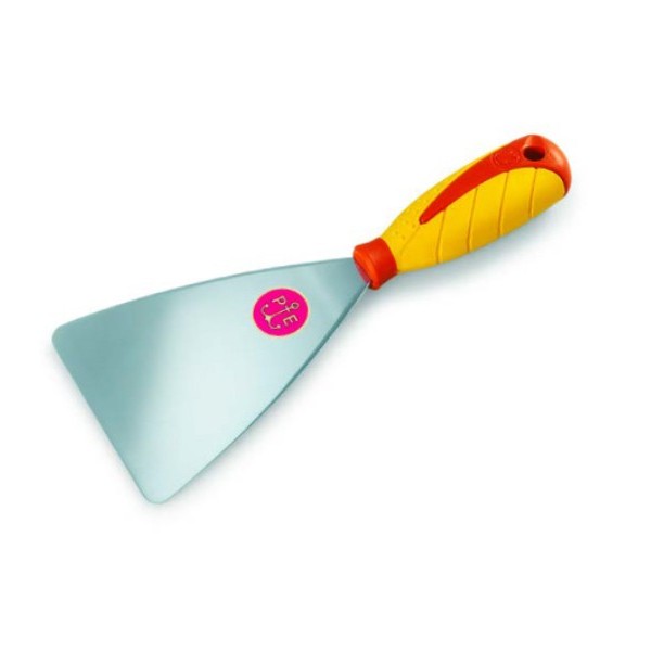 Stainless steel filling knife for smoothing and polishing Marmorino, mirror polished blade, round edge — 501/IS Pavan