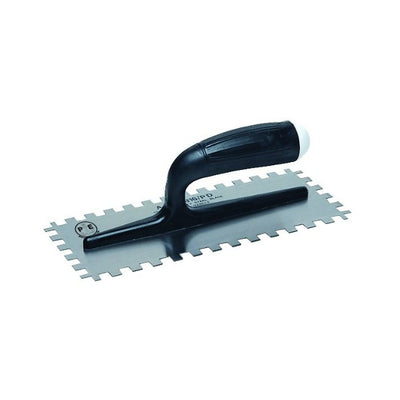 Pavan Steel finishing trowel welded 4-side toothed FRP reinforced