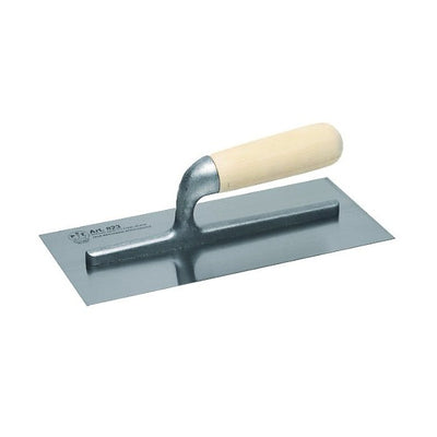 Steel finishing trowel welded Thyme type wooden handle — 823/S Pavan