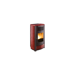 Pellet stove Suite, salt-and-pepper ceramic