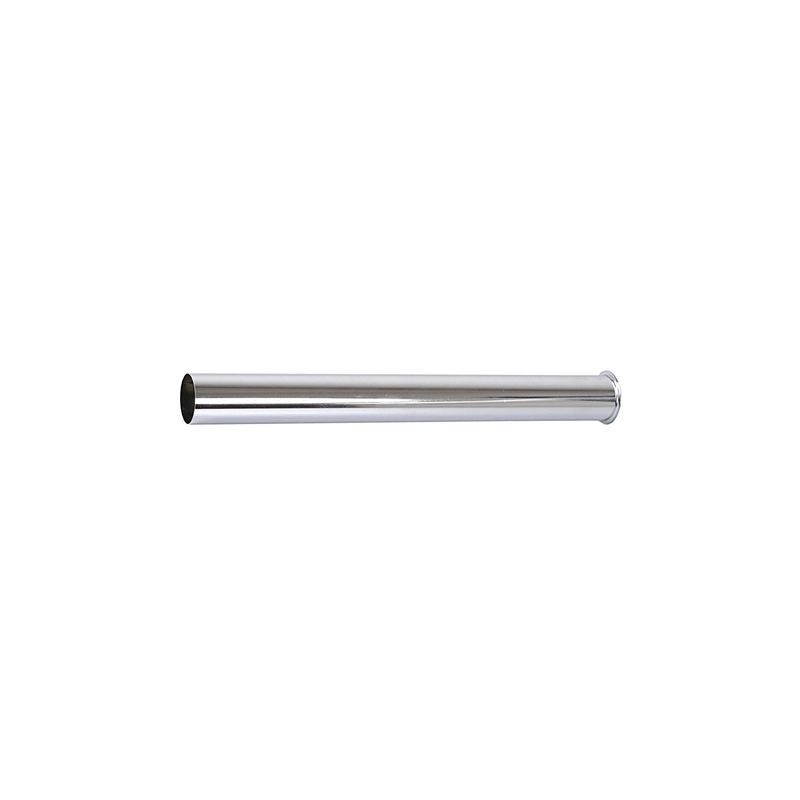 TUBO OTTONE CROMATO CON CARTELLA